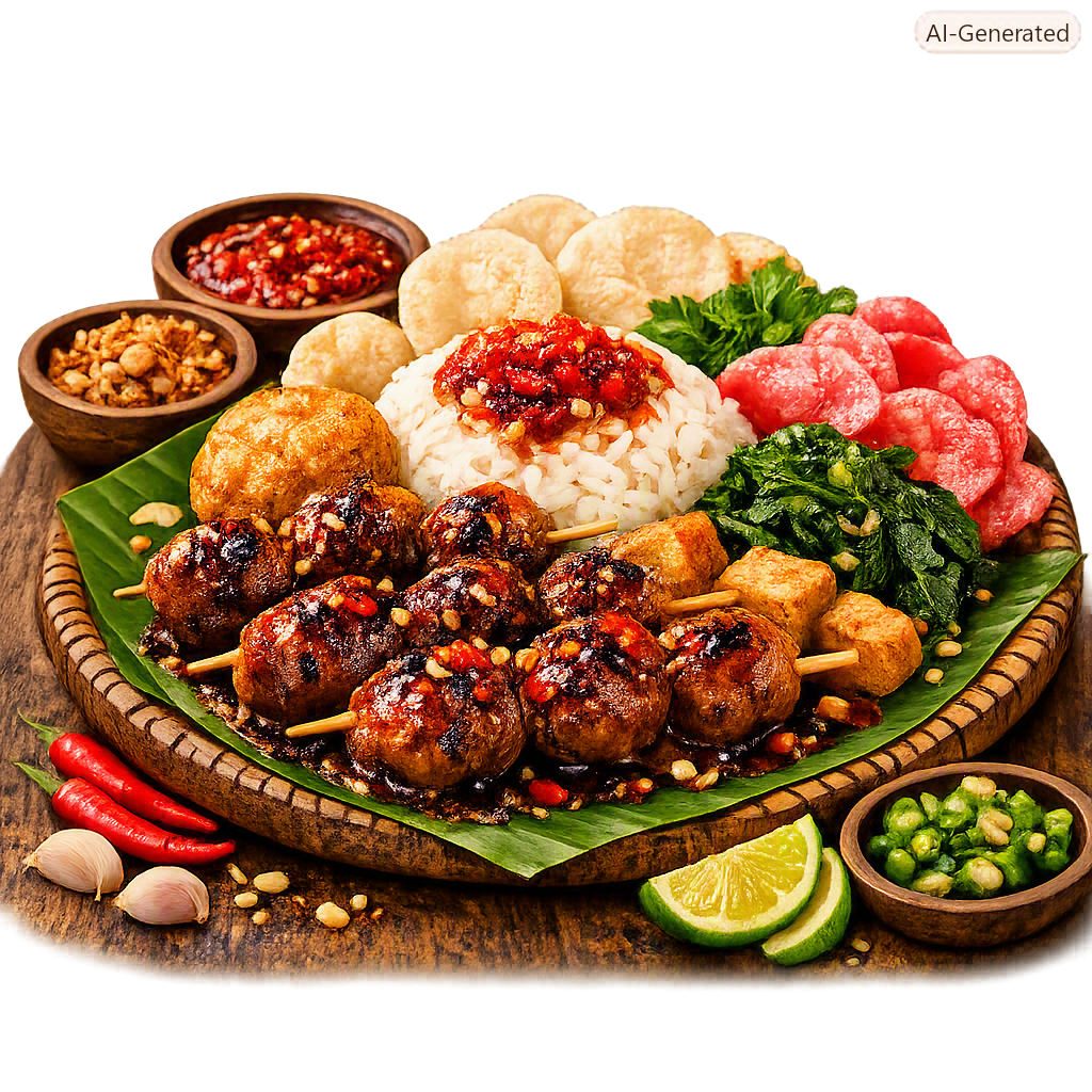Nasi Bakso Bakar